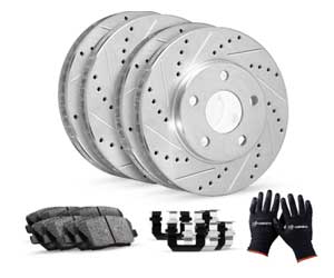 R1 concepts rotor and brake pad kit