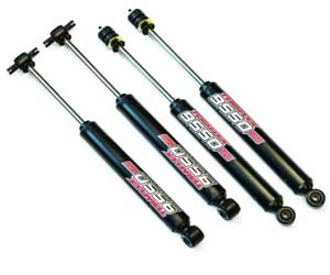 teraFlex front and rear off-road shocks for lifted jeep