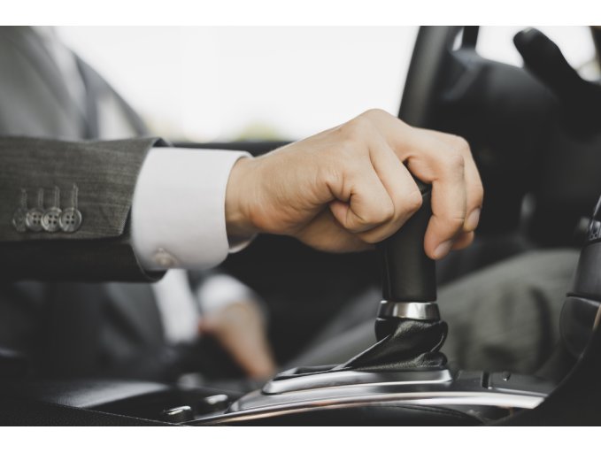 A hand holding Jeep Automatic gear